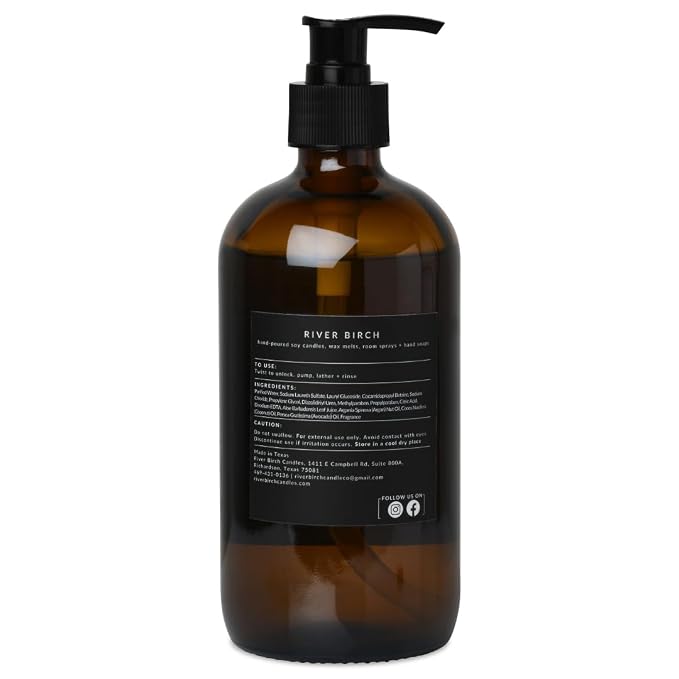 River Birch White Tea + Mandarin Scented Natural Hand Soap - Image 2