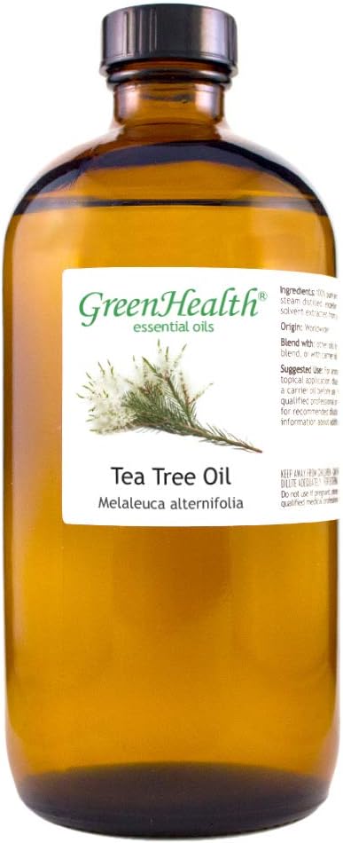 Tea Tree Essential Oil – 16 fl oz – 100% Pure & Undiluted – Steam-Distilled by Greenals