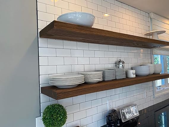 joelsantiques 60 Inch Wooden Floating Shelves - Image 4