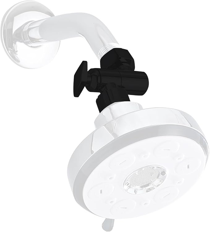 Shower Head Elbow Adapter, 360° Adjustable Stainless Steel Extension Arm by ZGZJWZ