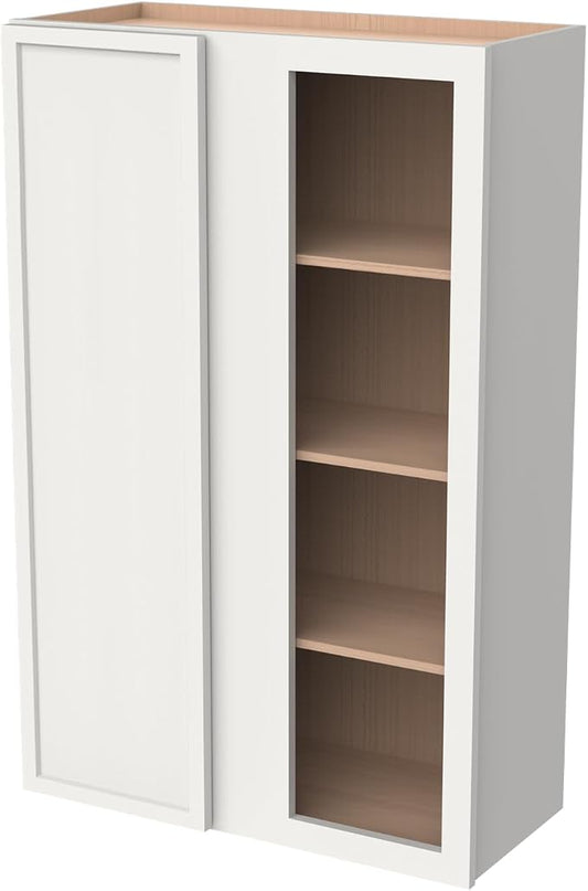 Solid Hardwood Wall Blind Corner Cabinets, Adjustable Shelves, Soft-Close Doors by HCIOANHomecabinetseries