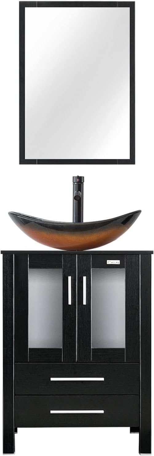 eclife 24" Modern Bathroom Vanity Sink Combo Freestanding Cabinet by eclife