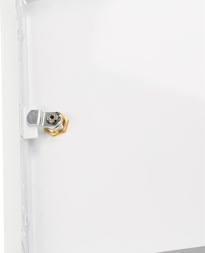 10" x 12" Lockable White Metal Access Door. Service Shaft Wall Panel - Image 6