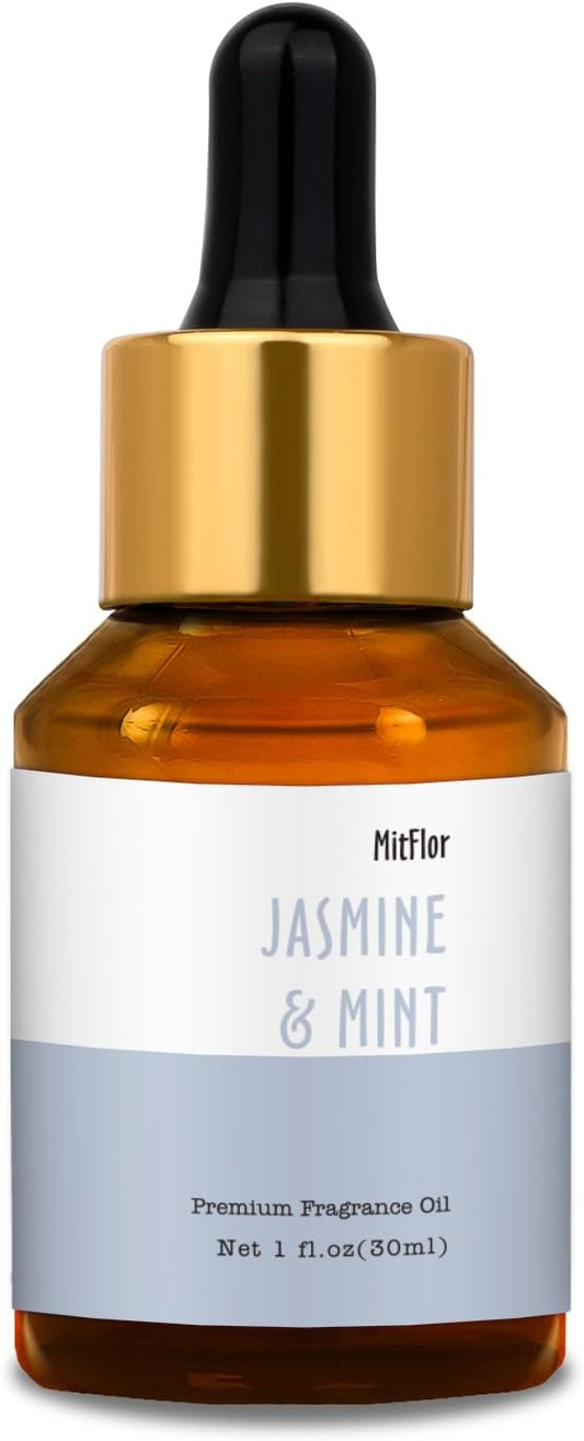 Jasmine & Mint Fragrance Oil, MitFlor 30ml Hotel Diffuser Oil, Large Size by MitFlor