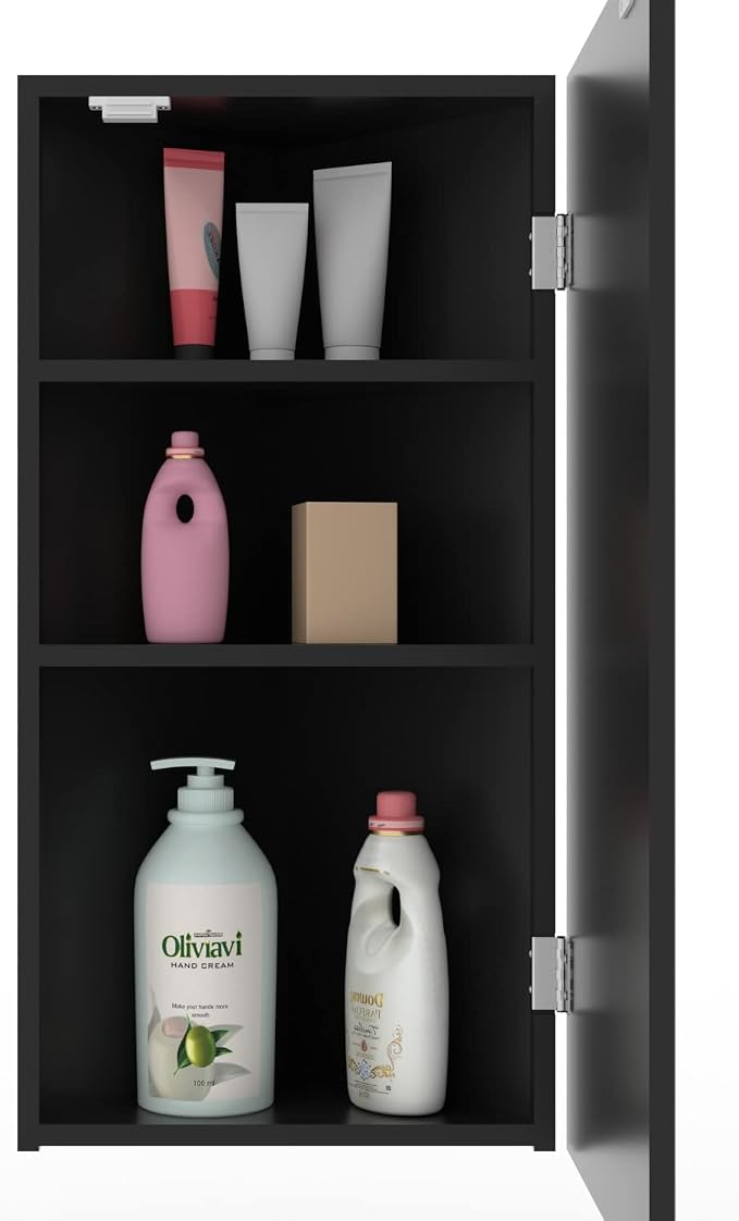 eclife 24" Bathroom Corner Medicine Cabinet W/Mirror, Single Door Bathroom - Image 4