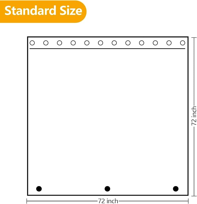 Waterproof Fabric Shower Curtain Liner - Image 7