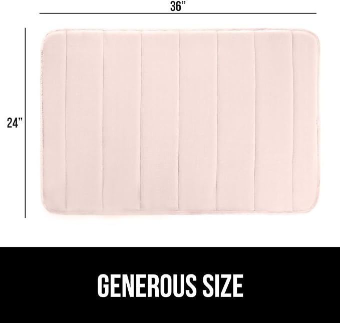 GORILLA GRIP Memory Foam Bath Mat, Soft Absorbent US Designed Bathroom Rug - Image 2