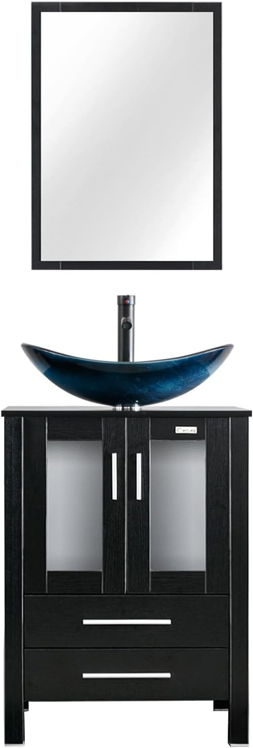 eclife 24" Modern Bathroom Vanity Sink Combo Freestanding Cabinet by eclife