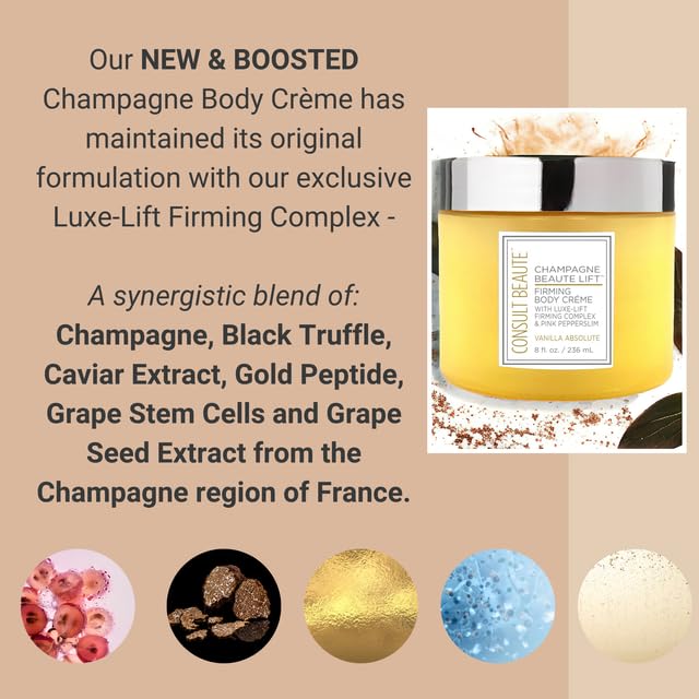 Consult Beaute Champagne Lift Hydrating Firming Body Cream - Image 7