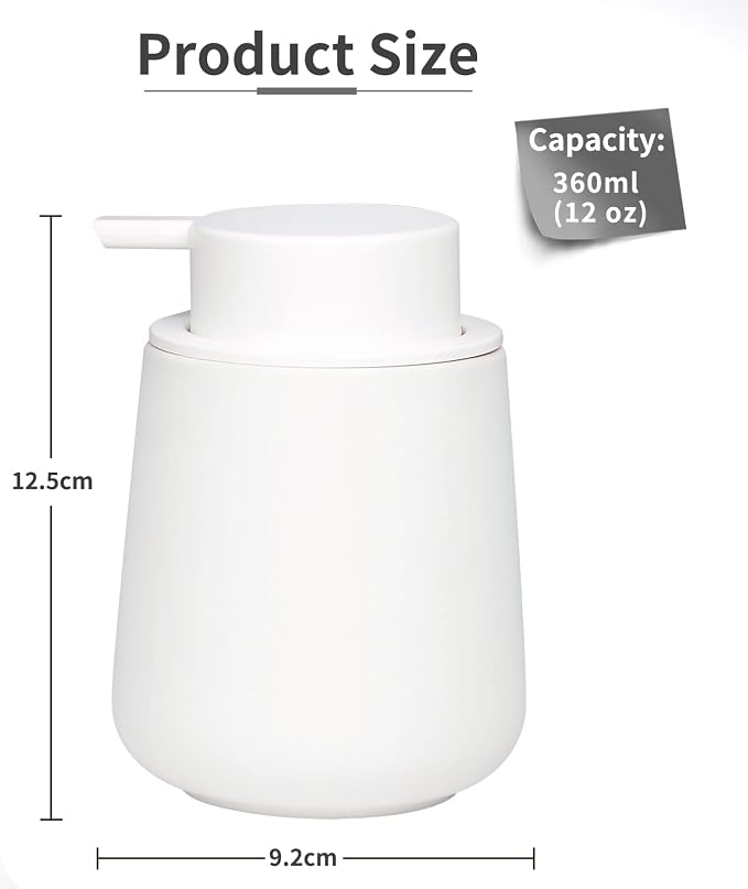 BosilunLife White Soap Dispenser - Image 5
