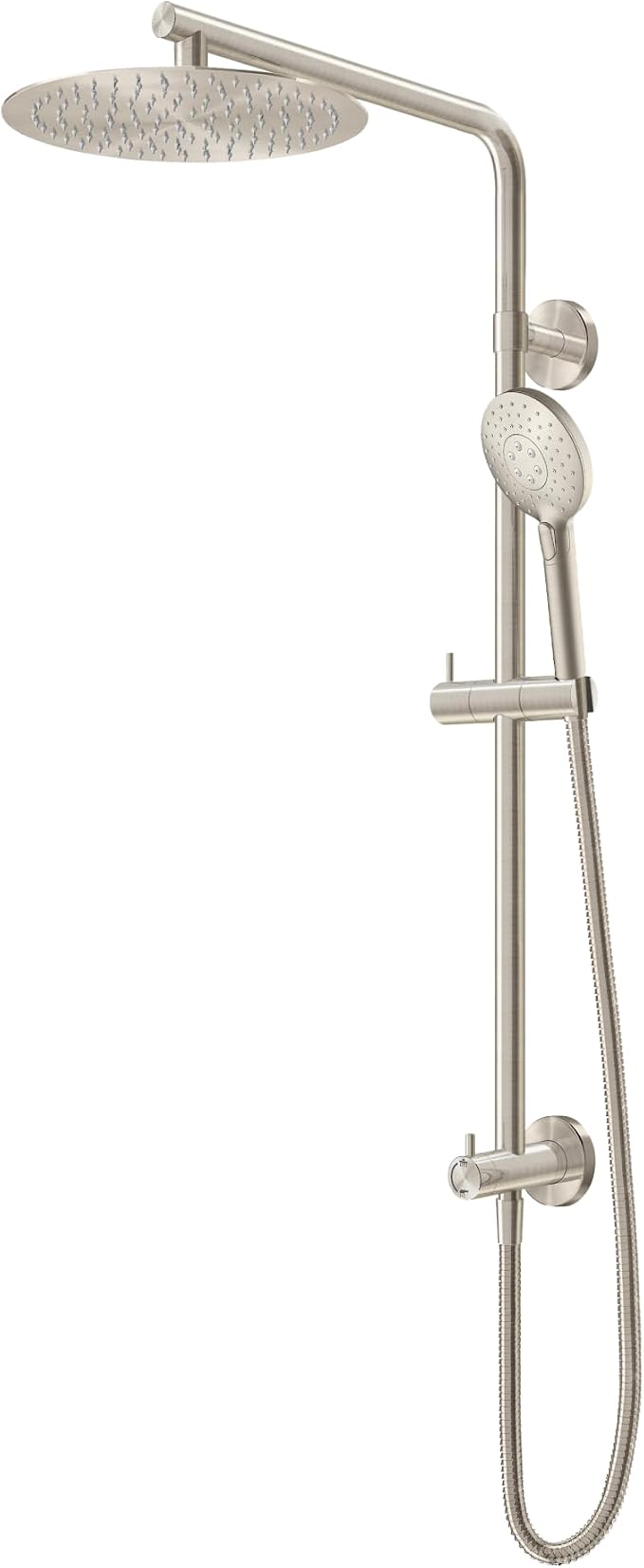 BATH ROYALE Rain Shower Head & Detachable Handheld Spray Combo, Easy Install & by BathRoyale