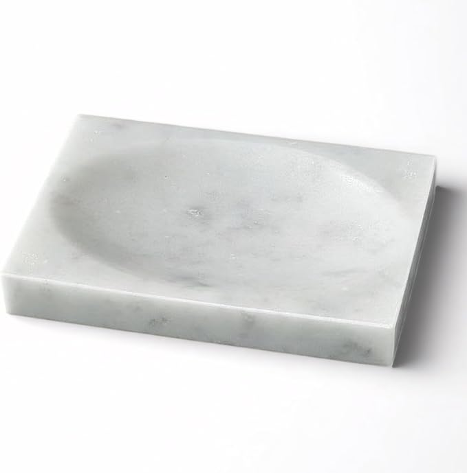 Marble Soap Dish for Shower by EXCHUES