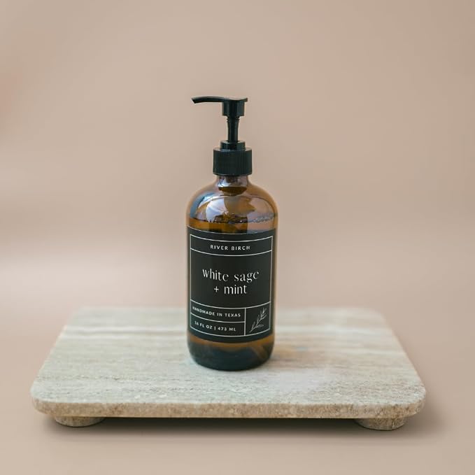 River Birch White Sage + Mint Scented Natural Hand Soap - Image 6