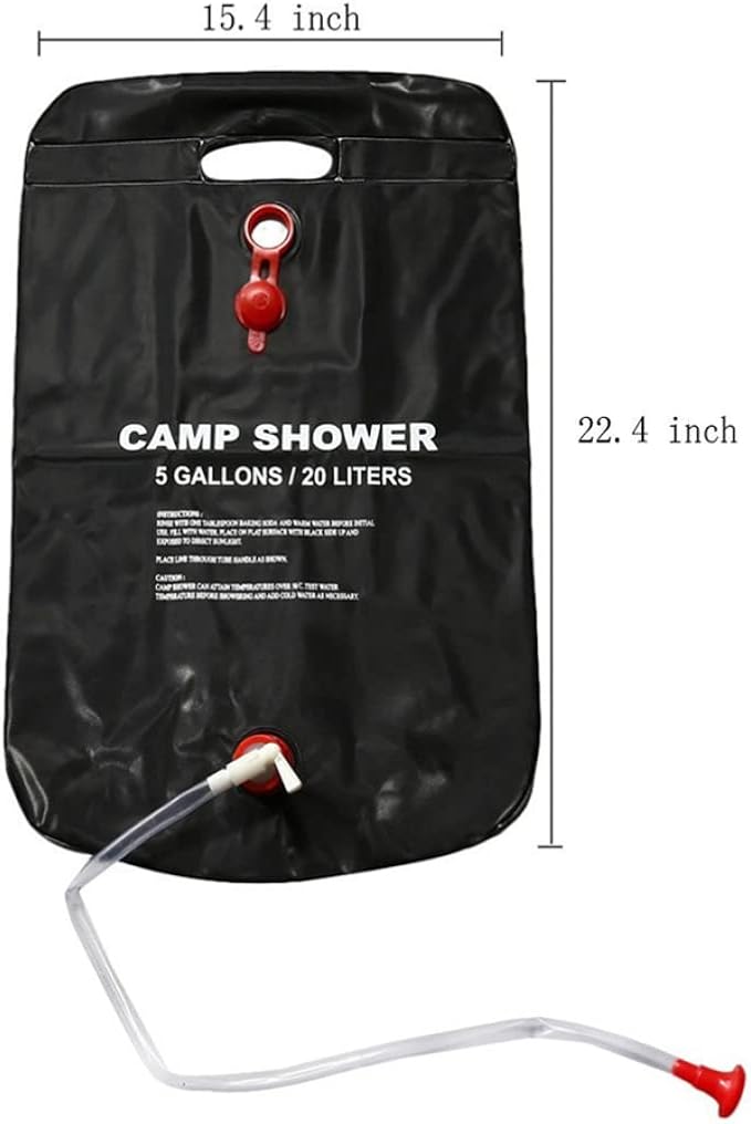 Solar Camp Shower Bag Solar Heated Outdoor Shower Bag Portable Bathing - Image 2