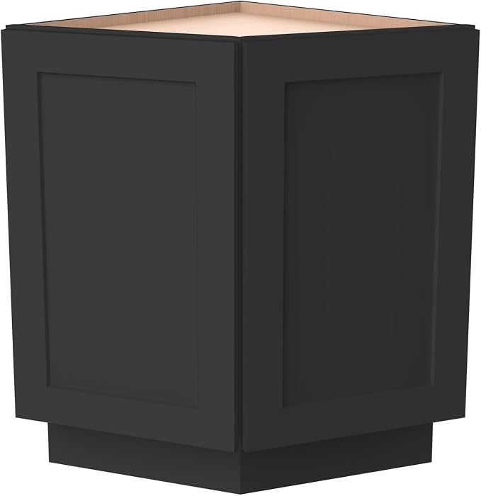 Corner Cabinet for Kitchen Bathroom, Solid Wood Frame by HCIOANHomecabinetseries