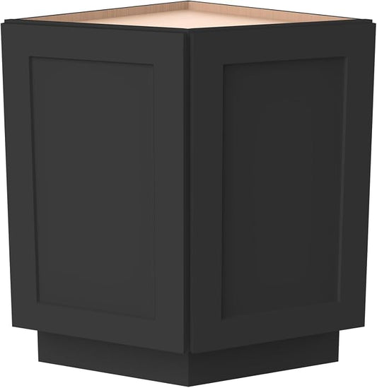 Corner Cabinet for Kitchen Bathroom, Solid Wood Frame by HCIOANHomecabinetseries