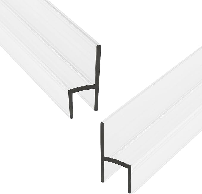 KC Hardware 85 Inch Frameless Shower Door Side Seal Strip, H-Type Glass Shower by KCHardware