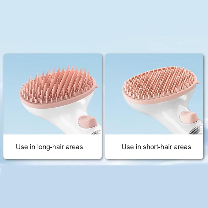 Dog Bath Brush, Scrubber Soft Silicone Head Pet Bathing Massage Brush Long - Image 8