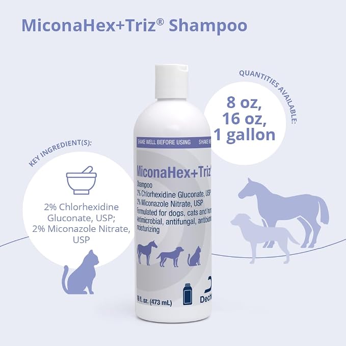 MiconaHex+Triz Shampoo for Dogs, Cats and Horses, 16 oz - Image 2