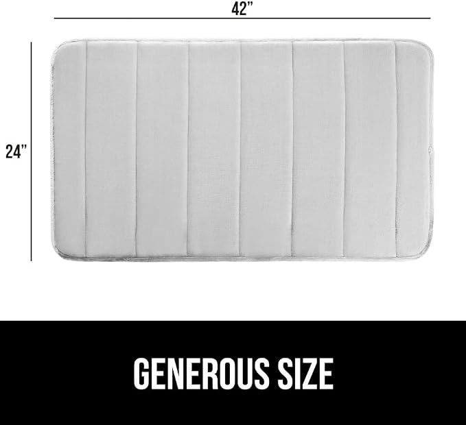 GORILLA GRIP Memory Foam Bath Mat, Soft Absorbent US Designed Bathroom Rug - Image 2