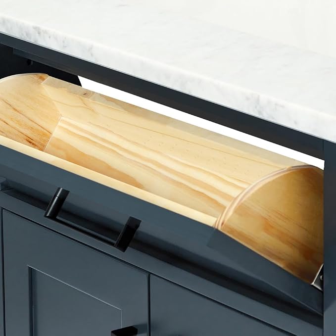ARIEL Hepburn 43 Inch Single Sink Bathroom Vanity in Midnight Blue, Italian - Image 8