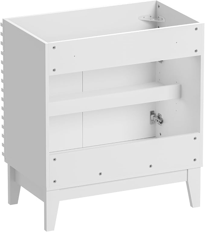 ROOMTEC 30" Bathroom Vanity, Mid-Century Freestanding Bathroom Cabinet Vanity - Image 8