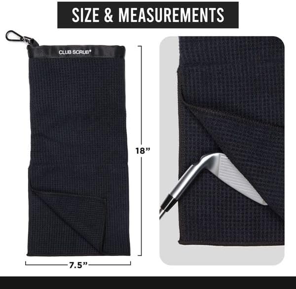Club Scrub Towel Pro, Golf Club and Ball Cleaning Pouch - Image 5