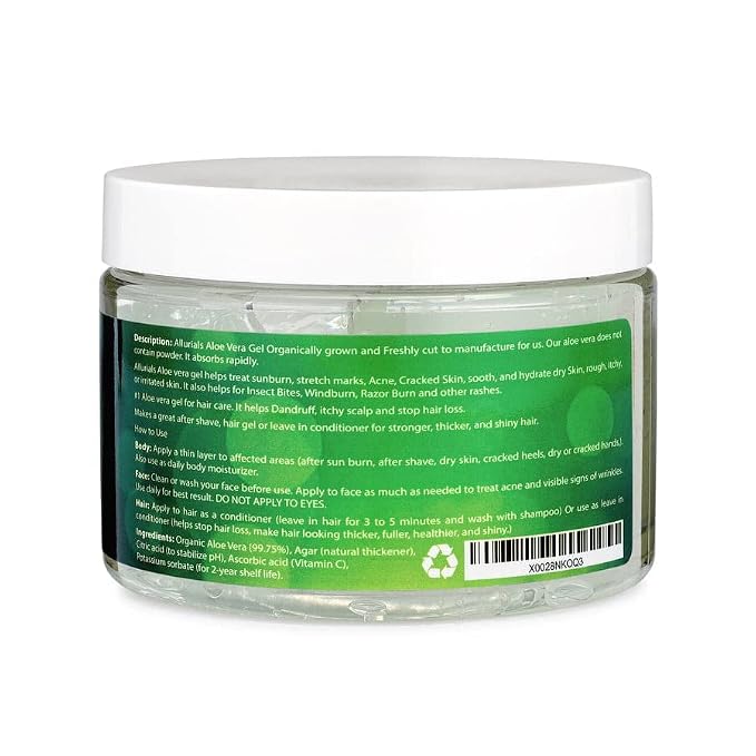 Allurials 99.75% Pure & Organic Aloe Vera Gel - Image 9