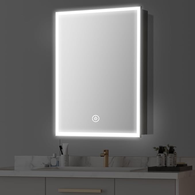 LED Lighted Bathroom Medicine Cabinet by Unknown