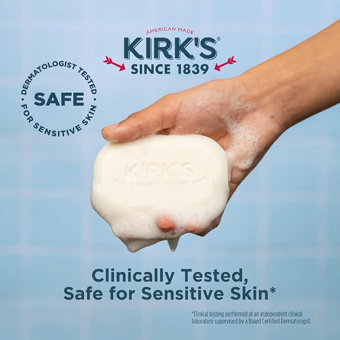 Kirk's Castile Bar Soap for Men, Women & Children - Image 4