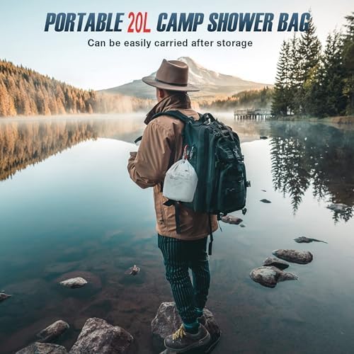 Portable Camping Shower Bag - 10L/2.2 Gallons Solar Shower Water Bag - Image 6
