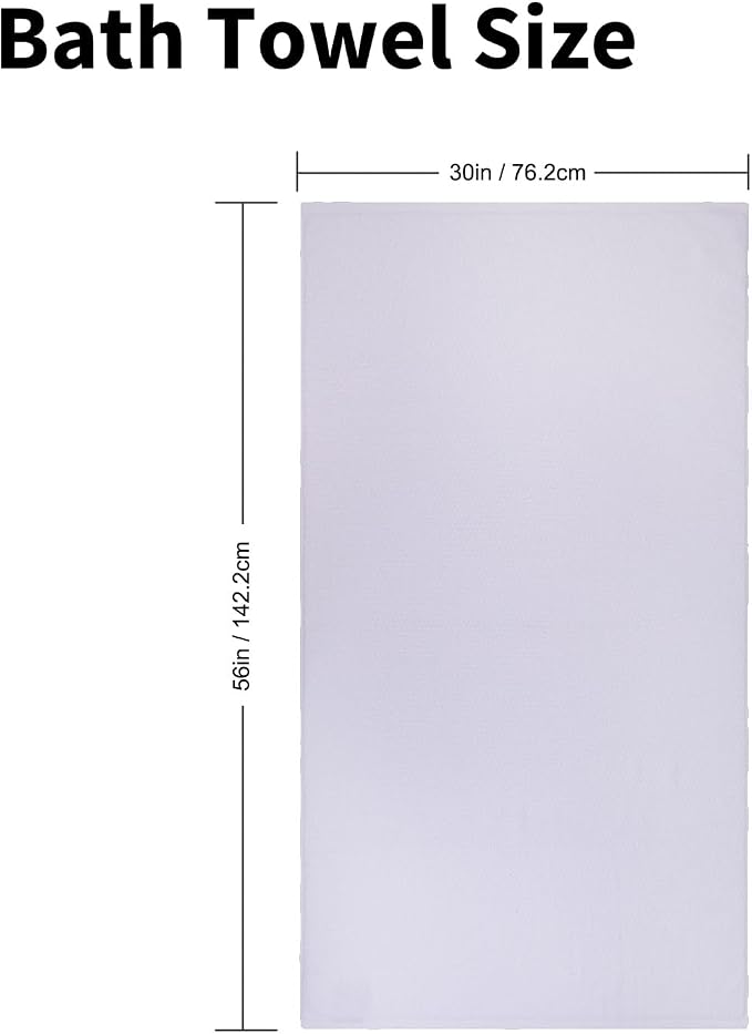 Everplush Diamond Collection Oversized Bath Towel – 1 Pieces, Super Soft & - Image 2