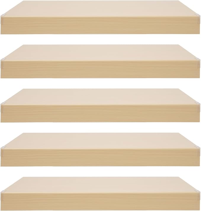 33 Inch Floating Shelves for Wall, 16 Inch Deep Hanging Shelf, Large Display & by LUOSHALIYA