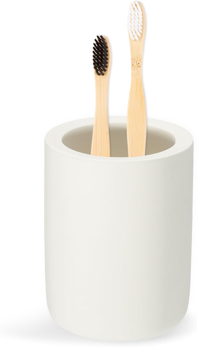 Toothbrush Holder, Diatomite Bathroom Organizer, Toothbrush & Toothpaste Holder by Renew