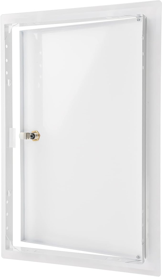 10" x 16" Lockable White Metal Access Panel - Image 5