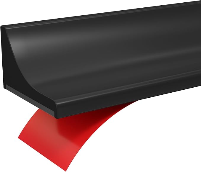 39Inch Collapsible Shower Threshold Water Dam Barrier, Self Adhesive Silicone by JASPOND