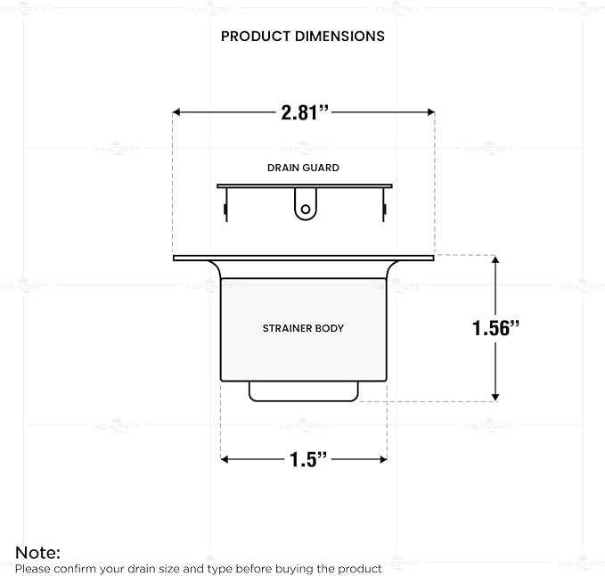 Everflow Stainless Steel Duplex Sink Strainer - Image 3