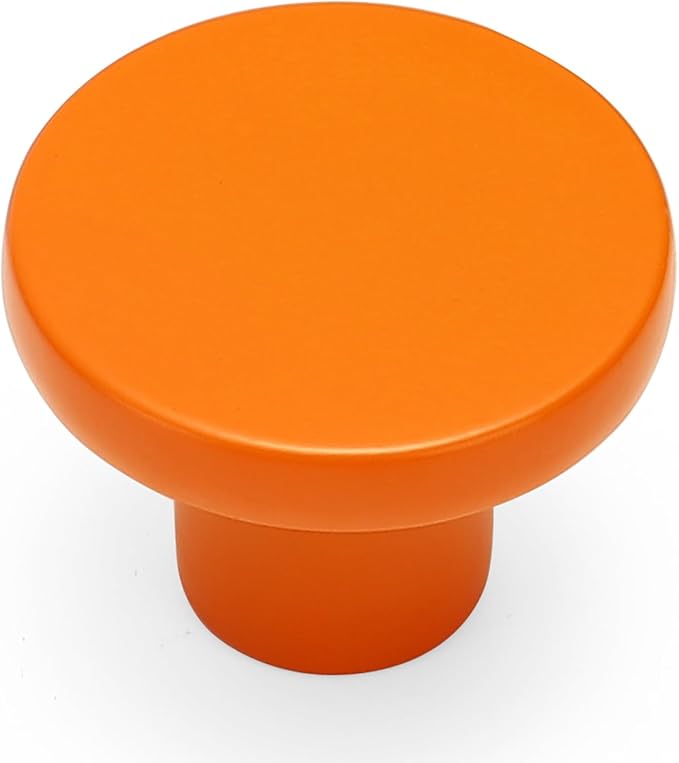 Ravinte 25 Pack Cabinet Knobs Orange Kitchen Cabinet Knobs Round Dresser Drawer by Ravinte
