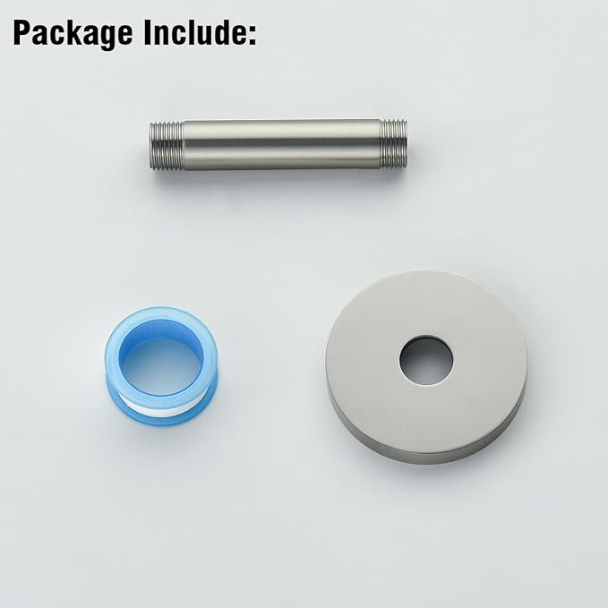RANDOM Shower Arm with Flange, 4 Inches Ceiling Mount Shower Head Extension Arm - Image 8