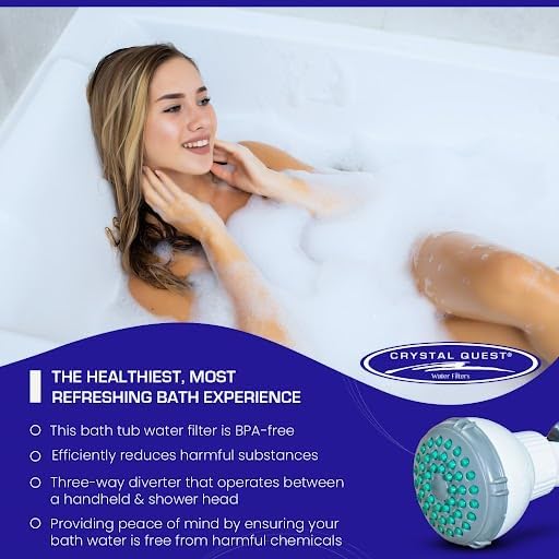 Crystal Quest Luxury Shower Power Handheld & Shower Head Combo Filtration - Image 4
