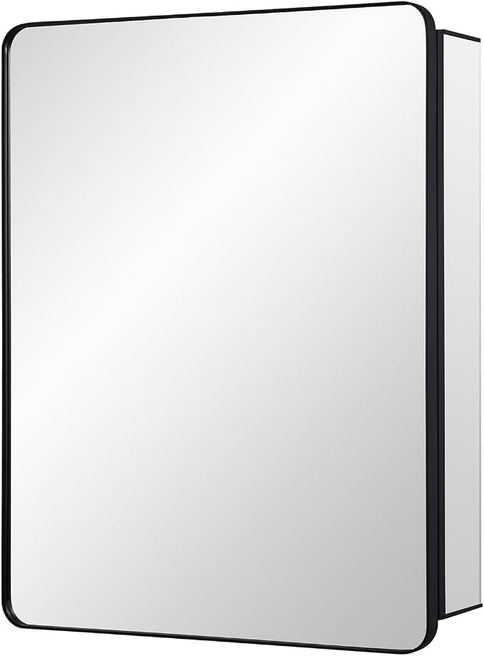 Black Bathroom Mirror Medicine Cabinet - Image 5