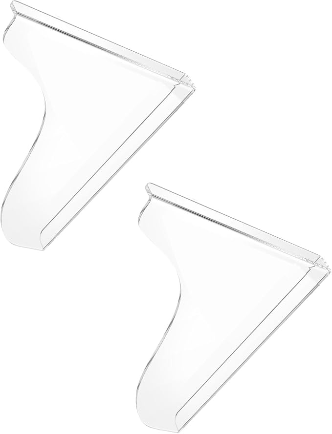 2 Pack Clear Acrylic Shower Splash Guard - Image 4