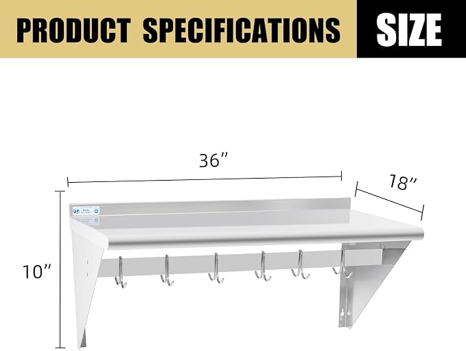 Hally Stainless Steel Shelf - Image 3