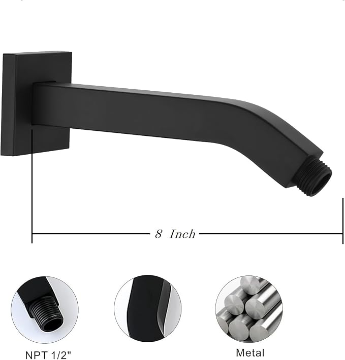 JOYWELL Shower Faucet set Matte Black Shower System - Image 7