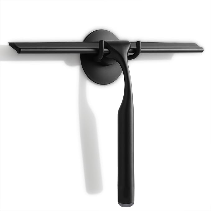 Quntis 10-Inch Matte Black Shower Squeegee by Quntis