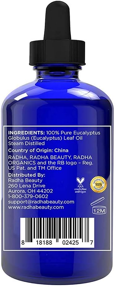 Radha Beauty Eucalyptus Essential Oil 4 oz - Image 6