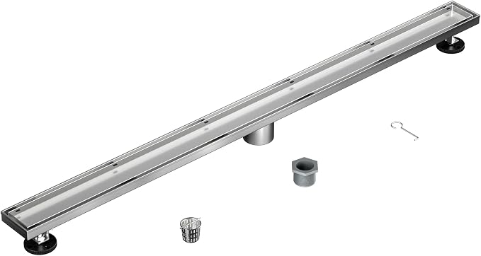 Linear Shower Drain 42", Brushed Floor Drain - Image 2