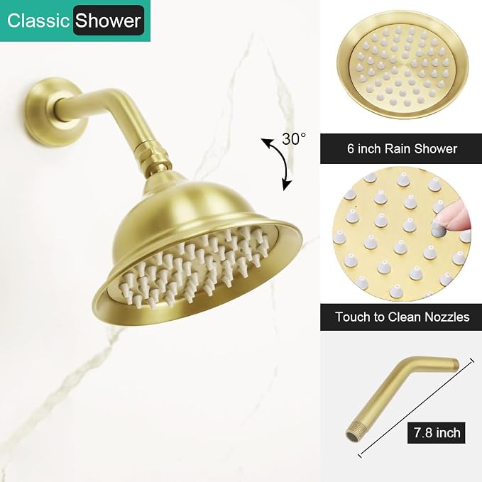 Dual Antique Shower Head System - Image 4