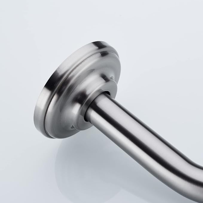6 Inch Angled Shower Arm with Flange Stainless Steel Wall Mounted Extension Arm - Image 5