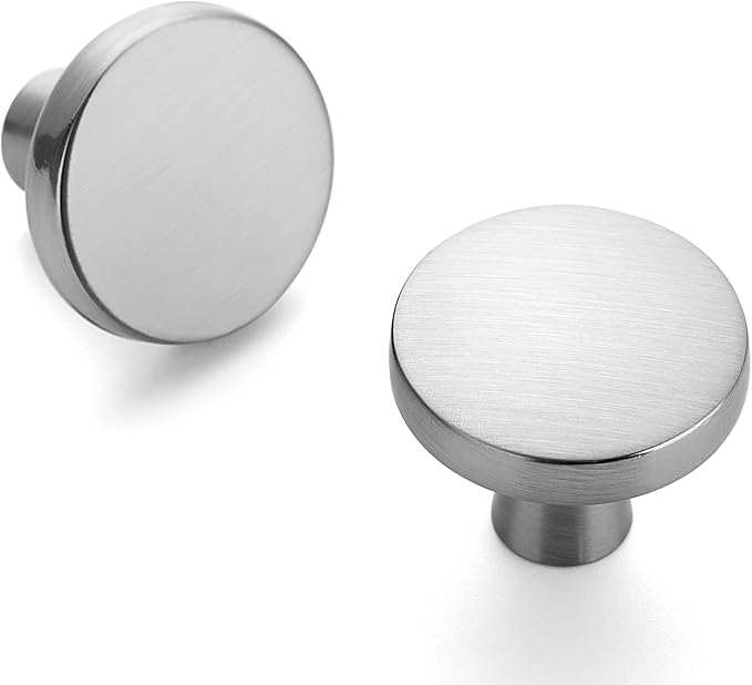Ravinte 50 Pack Drawer Pulls 1-1/4 Inch Kitchen Cabinet Knobs Brushed Nickel - Image 9